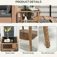 thumbnail image 2 of PE Rattan + Tempered Glass Top / Versatile Use for Outdoor Dining & Gaming, 2 of 5