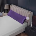 thumbnail image 2 of 2 Piece Body Pillowcase Solid Purple Body Pillowcase Size 20X54, 100% Egyptian Cotton, 800 Thread Count, Decorative Pillowcases Set, 2 of 5