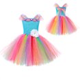 thumbnail image 5 of Gubotare Toddler Dresses for Girl Semi Formal Girls Dress Ruffle Tulle Cute Summer Party Princess Sundress Size 8-9 (Pink,8-9 Years), 5 of 5