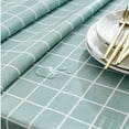 thumbnail image 5 of HQJHQS Heavy Duty Vinyl Table Cloth Plastic Tablecloths, Waterproof Oil Proof Spill Proof Tablecloth, Wipe Clean Square PVC Table Cover for Indoor and Outdoor Use 35x35 Inch 90x90cm, Lauret, 5 of 5