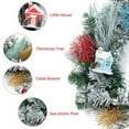 thumbnail image 3 of BENESKY 6 ft Christmas Village Garland, Artificial Xmas Cedar Tree and House Garland Ornament, Holiday Garland Decor for Mantle Fireplace Stairs Table Indoor Outdoor Front Door Porch, 3 of 7