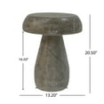 thumbnail image 3 of Christopher Knight Home Mushroom MGO Side Table, 20.5" Tall Round Accent Table, Grey, 3 of 7