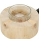 thumbnail image 2 of Candelabro de madera, candelabro de madera, soporte de exhibición para velas, acabado de lujo, 2 of 8