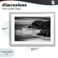 thumbnail image 4 of Stupell Industries Transitional Perched Above The Pacific Gray Framed Print Under Glass, 20 x 14, by Rick Berk, 4 of 8