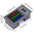 thumbnail image 3 of Lefu DC 0-100V 10A 1000W 3-in-1 Electricity Meter Digital Ammeter Voltmeter Power, 3 of 8