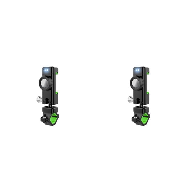 Greeniant Soporte para teléfono móvil de bicicleta 360 grados ajustable bicicleta de montaña motocicleta manillar anticaída soporte de carretera Verde con luz 2piezas Greeniant CBP284669