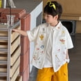 thumbnail image 6 of MUXiin Toddler Boys Dinosaur Shark T-Shirts Short Sleeve Car Excavator Graphic Tees,White 11-12 Years, 6 of 8