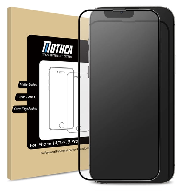 Protector de pantalla Mothca Matte Glass para iPhone 14/13 de 6.1 pulgadas