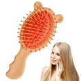 thumbnail image 4 of Hauiodp Mini Hair Brush, Detangling Hairbrush for Dry and Wet Hair, Small Size Travel Detangler Brush for Girls Boys Kids Women Men for All Hair Types Pink, 4 of 6