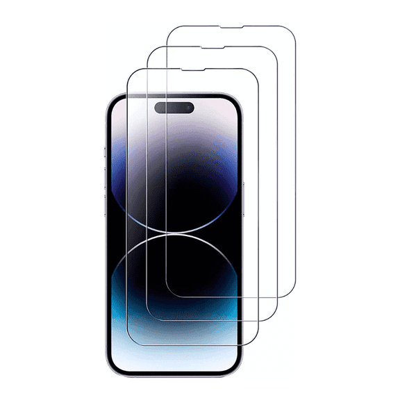 3-Pack BLUUMTEK For iPhone 14 Pro Screen Protector Tempered Glass (6.1 inch) Display Protection