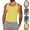 #02 Yellow, variant on Solid Color Tank Top for Men Sleeveless Slim Fit Top Round Neck Stretchy Cotton Ribbed Wide Strap Casual Gym Daily Shirt, #02 Yellow, S