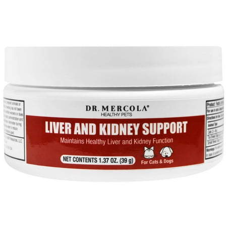 Dr. Mercola, Liver and Kidney Support for Pets, 1.37 oz(pack of