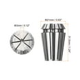 thumbnail image 2 of Uxcell ER20 Spring Collet 3mm Chuck 65Mn Steel for CNC Engraving Machine Lathe Milling, 2 of 5