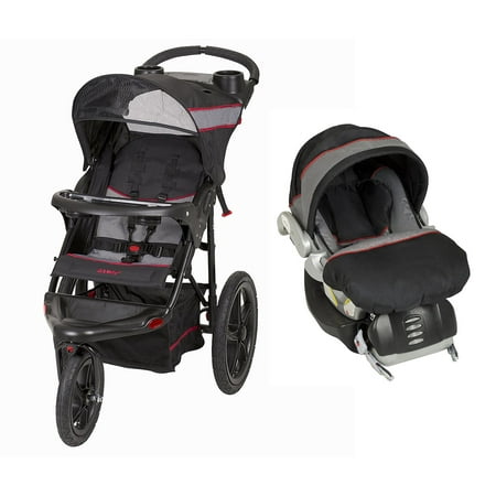 Baby Trend Lightweight Single Jogger Stroller w\/ FlexLoc Infant Car Seat \u0026 Base  Walmart.com