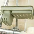 thumbnail image 3 of pdqouc Faucet Rack Household Kitchen Punch-free Rag Sponge Brush Rack Sink Storage Rack Stackable Vegetable Sinks Wash Drain Basket for Kitchen, 3 of 6