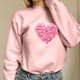 thumbnail image 2 of Moda mujer Casual impresión suelta manga larga señoras sudaderas Tops Pompotops gfhjh2296, 2 of 5