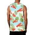 thumbnail image 6 of Satingcolo Sleeveless Tank Top for Men, Hawaiian Graphic Sleeveless Shirt, Summer Beach Daiyl Wear Tops, 6 of 6