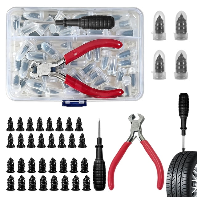 Kit de reparación de neumáticos UBVKKK de 70 piezas con herramientas