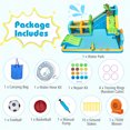 thumbnail image 4 of Costway Inflatable Water Park with Climbing Wall Basketball Rim Target Game & 750W Blower, 4 of 9