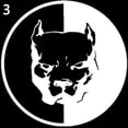 thumbnail image 2 of SPRING PARK Cool Reflective Pitbull Dog Car Sticker Auto Truck Door Window Warning Decal&nbsp;, 2 of 5