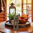 thumbnail image 5 of Standing Bear with Paddle Figurine – Rustic Resin Bear Statue with Faux Wood-Carved Look – Cabin, Lodge, or Lake House Décor Accent – Charming Forest Wildlife Gift for Outdoor and Nature Lovers, 5 of 9