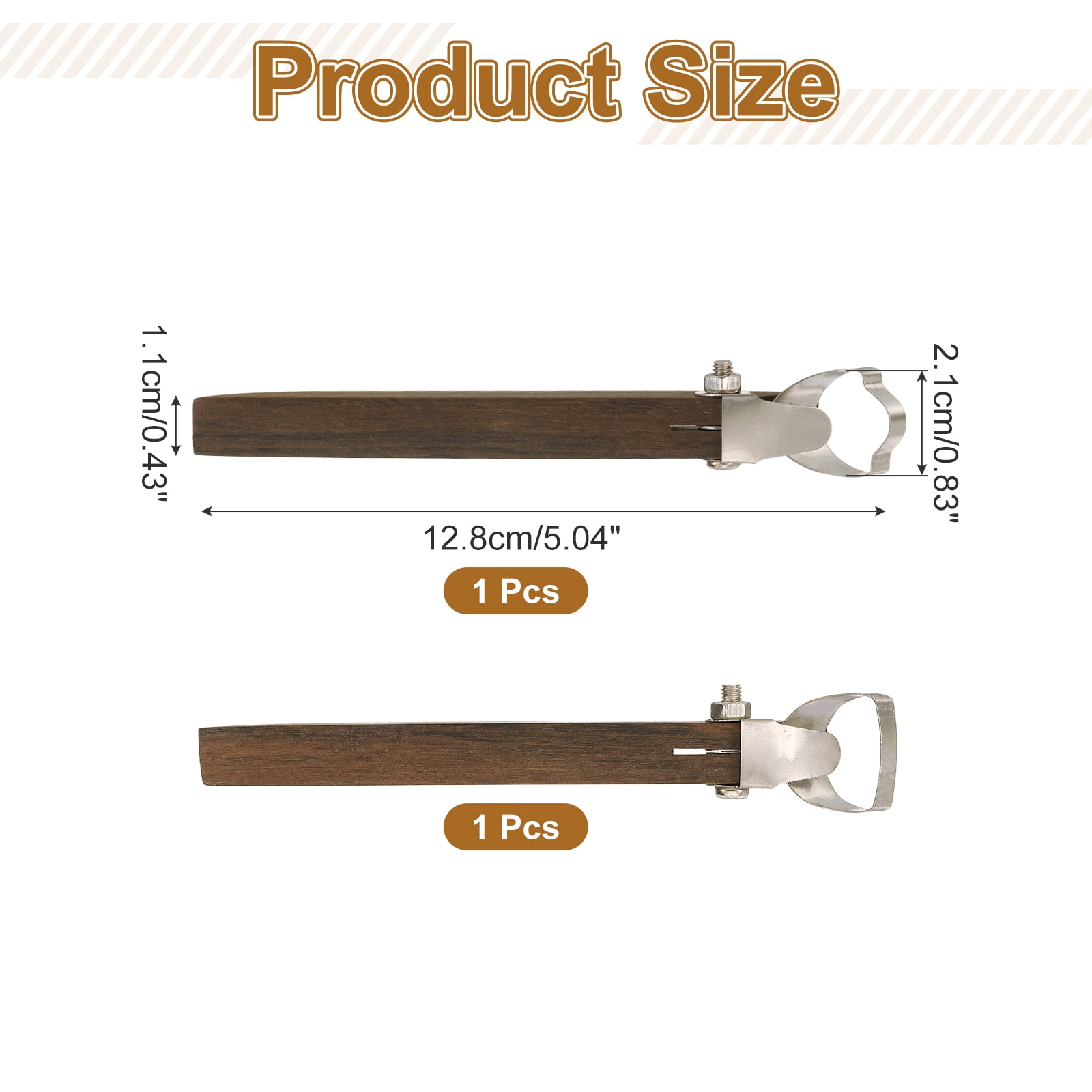 Uxcell 2 Pack Pottery Handle Making Tool, Pottery Cup Handle Shape Sculpture Scraper Clay Carving Trimming Clay Extruder Tool for Cup Making Ceramic Craft (Semi-circular&Flame Shape)