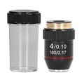 thumbnail image 2 of 4X High Magnification Objective Lens, High Transmittance Coating Prevent From fall Microscope Objective Universal With Storage Box For Biological Microscopes, 2 of 8