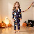 thumbnail image 2 of Gerichy Halloween Boys Girls 2 Peice Pajamas Sets Hallowmas Graphic Long Sleeve Sleepwear Tops Pants Pjs Set for Kids Cozy Loungewear Homewear 2T-9T, 2 of 6
