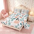 thumbnail image 2 of Manfei Cute Pig Queen Sheets 4 Pieces,Cartoon Flowers Queen Sheet Sets,1 Flat Sheet,1 Fitted Sheet and 2 Pillowcases, 2 of 6