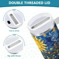 thumbnail image 5 of DIXRUYEE Steel Water Bottles Tumbler Creative Radiant Trees Of Life Pattern 40oz/30oz, 5 of 9