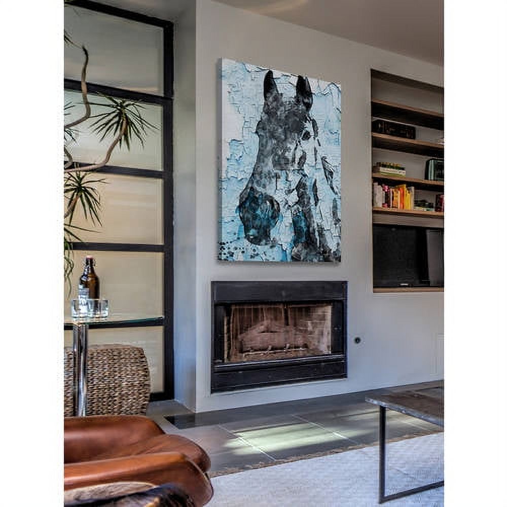 "Night Song Horse" Painting Print on Wrapped Canvas