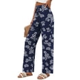 thumbnail image 3 of Fantaslook Womens Pants Casual Boho Palazzo Pants Wide Leg Lounge Pants Trousers with Pocket, 3 of 9