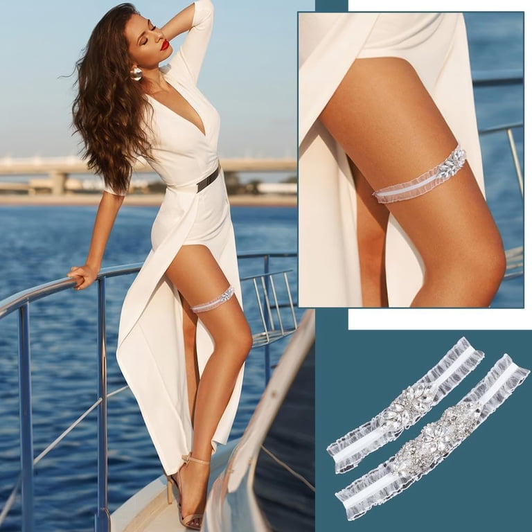 rhinestone garter belt Black Garter Belt with Rhinestone Gems main image 0