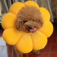 thumbnail image 3 of 1 Piece Elizabethan Collar, Cat Recovery Collar Adjustable Protective Cone Soft Edge Breathable Designed Pet Protection Collar, Sun Flower, Size L, 3 of 5