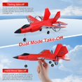 thumbnail image 3 of Avion A Control Remoto Niños Adultos F35 Con Luces Carga Usb Rojo, 3 of 7