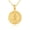 Yellow, variant on Gold United States Army Officially Licensed Eagle Emblem Medallion (10K White Gold, Pendant with 16" chain)