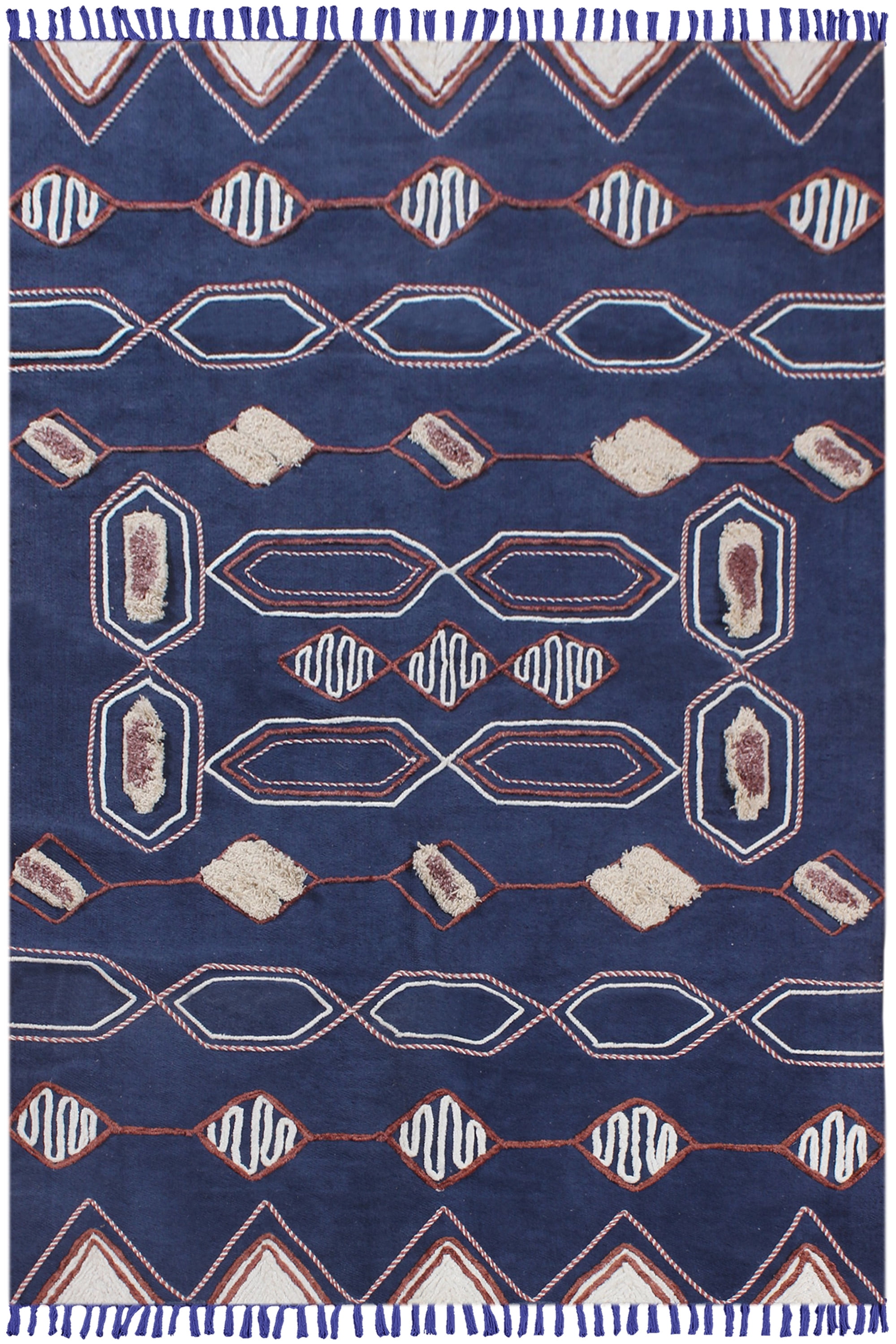 6x12 Rug Casavani Flat Weave Geometric Outdoor Yoga Rug,Blue 6x12 ft - Walmart.com