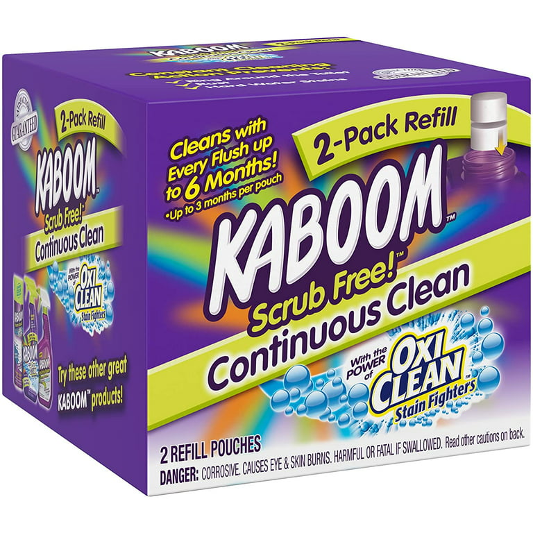 Kaboom Toilet Cleaning System - Arm & Hammer - (6) 1 Pouch - UnoClean