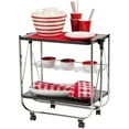 IRIS Foldable Serving Cart, Black