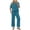 Sky Blue_#01, variant on Sewkxo Women Sets 2 Piece Outfits Summer Casual Stripe Short Sleeve Round Neck Tops Waist Drawstrings Wide Leg Pants Fashion Loose Fit Tracksuit Suits with Pockets,Red M