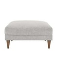 thumbnail image 3 of Ottoman Accent Chair, Light Grey Gray, Fabric, Living Kitchen Cafe Bistro Hospitality Restaurant, Modern Contemporary HB36242, 3 of 8