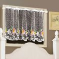 thumbnail image 1 of Cortinas de café bordadas JAMW para cocina cenefa ventanas 36x18 pulgadas, 1 of 5