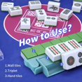 thumbnail image 4 of Set de 4 soportes para mahjong czzwak de acrílico con empujadores, 4 of 7