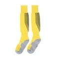 thumbnail image 2 of 1 par/set de calcetines de tubo gruesos antideslizantes hasta la rodilla para deporte de fútbol para hombre, rayas amarillas y negras YUNYI BRAND Deportes, 2 of 8