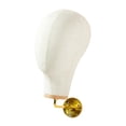 thumbnail image 4 of Manikin Head Hat Wig Exhibtion Stand Wall Mount Hat Hats Pieves Servody Canvas 15 cm de oro, 4 of 8
