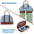 thumbnail image 4 of Weekender Bag, Women Canvas Tote, Portable Duffle Bag with Shoe Compartment Handbag, 4 of 9