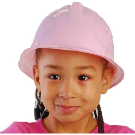 New Set Of 12 Kids Childs Girl's Pink Plastic Construction Costume Hard Hat