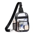 thumbnail image 1 of Bolsa transparente QOECI para eventos en estadios, color negro transparente, 1 of 9