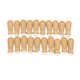 thumbnail image 5 of Tiradores elegantes de cuero de microfibra para mochilas, equipaje y más - Juego de 20 tiradores de cremallera de cuero auténtico en color beige y dorado, 5 of 8