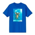 thumbnail image 4 of Gremlins Monster On Smoky Background Men's Blue Crew Neck Short Sleeve Tee-Medium, 4 of 5
